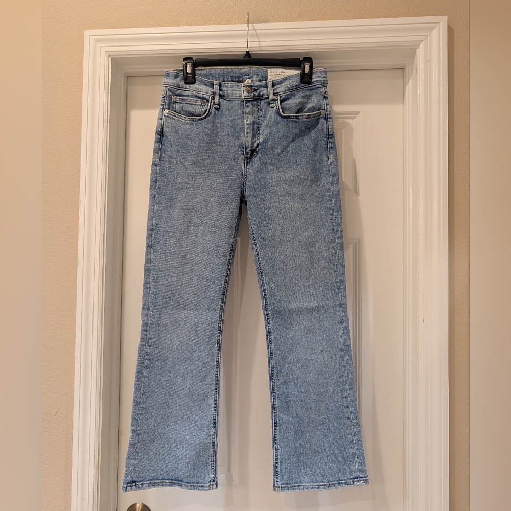 rag & bone Light Wash Bootcut Jeans